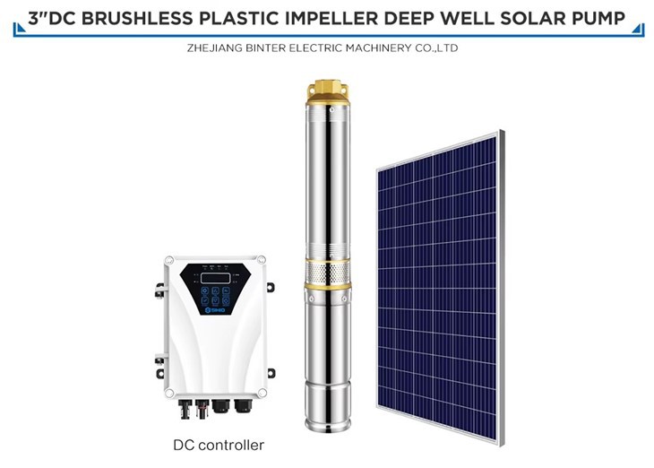 4m3 / h หัวสูง 180m Solar Dc Power Deepwell ปั๊มน้ำเพื่อการชลประทาน