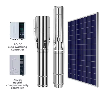 แรงดันสูง 750w 67m Ac Dc ปั๊มจุ่มหลุมเจาะลึกดี