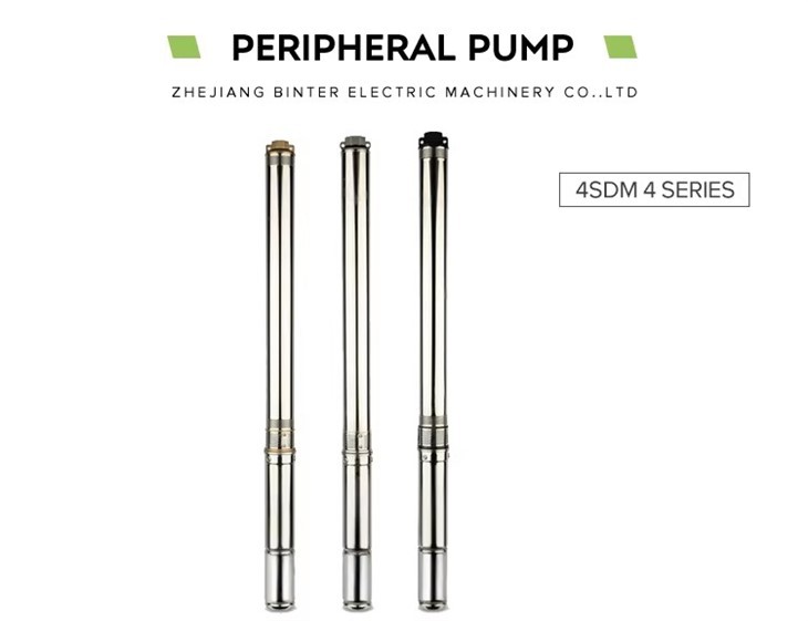 ขายร้อน 220v 380v 0.37kw 0.33hp 4SDM สแตนเลส Submersible Deep Well ชลประทานปั๊มน้ำ Series Borehole ปั๊ม
