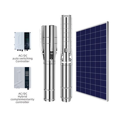 AC/DC 4 นิ้วพลังงานแสงอาทิตย์ในประเทศปั๊มน้ำบาดาล